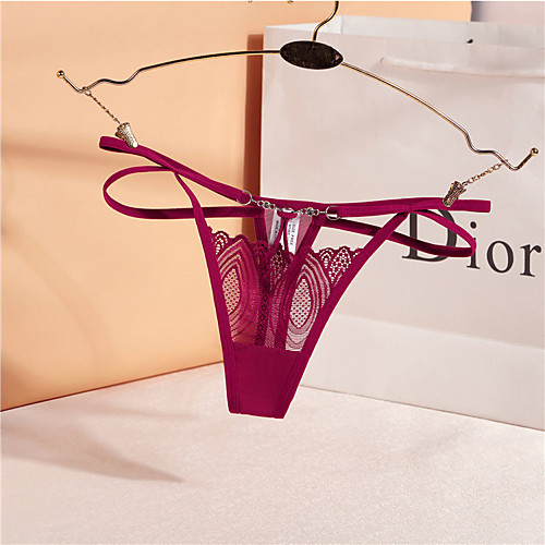 Women's Normal Lace / Hole G-strings & Thongs Panties Stretchy Low Waist 1 PC Blushing Pink One-Size
Women's Normal Lace / Hole G-strings & Thongs Panties Stretchy Low Waist 1 PC Blushing Pink One-Size