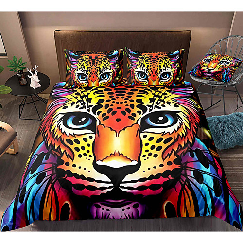 Leopard Print 3-Piece Duvet Cover Set Hotel Bedding Sets Comforter Cover with Soft Lightweight Microfiber, Include 1 Duvet Cover, 2 Pillowcases for Double/Queen/King(1 Pillowcase for Twin/Single)
Leopard Print 3-Piece Duvet Cover Set Hotel Bedding Sets Comforter Cover with Soft Lightweight Microfiber, Include 1 Duvet Cover, 2 Pillowcases for Double/Queen/King(1 Pillowcase for Twin/Single)