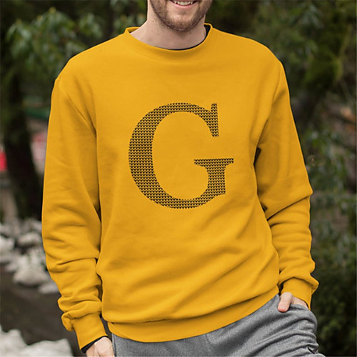 Men's Pullover Sweatshirt Graphic Letter Print Round Neck Daily Holiday Other Prints Active Casual Hoodies Sweatshirts Long Sleeve Yellow
Men's Pullover Sweatshirt Graphic Letter Print Round Neck Daily Holiday Other Prints Active Casual Hoodies Sweatshirts Long Sleeve Yellow
