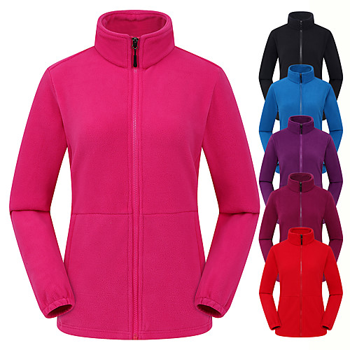 Women's Hiking Fleece Jacket Fleece Winter Outdoor Solid Color Thermal Warm Windproof Thick Top Full Length Visible Zipper Outdoor Exercise Camping / Hiking / Caving Back Country Violet Red Blue Pink
Women's Hiking Fleece Jacket Fleece Winter Outdoor Solid Color Thermal Warm Windproof Thick Top Full Length Visible Zipper Outdoor Exercise Camping / Hiking / Caving Back Country Violet Red Blue Pink