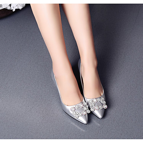 Women's Wedding Shoes Stiletto Heel Pointed Toe Wedding Pumps Wedding Daily PU Synthetics Silver
Women's Wedding Shoes Stiletto Heel Pointed Toe Wedding Pumps Wedding Daily PU Synthetics Silver