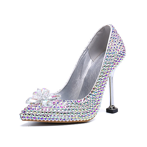 Women's Wedding Shoes Stiletto Heel Pointed Toe Wedding Pumps Vintage Sexy Minimalism Wedding Party & Evening PU Rhinestone Crystal Sparkling Glitter Solid Colored Color Block Rainbow
Women's Wedding Shoes Stiletto Heel Pointed Toe Wedding Pumps Vintage Sexy Minimalism Wedding Party & Evening PU Rhinestone Crystal Sparkling Glitter Solid Colored Color Block Rainbow
