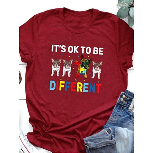 Men's T shirt 3D Print Dog Graphic Letter Print Short Sleeve Daily Tops Casual Cute Round Neck Wine / Summer
Men's T shirt 3D Print Dog Graphic Letter Print Short Sleeve Daily Tops Casual Cute Round Neck Wine / Summer