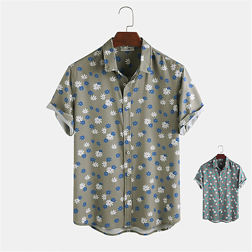 Men's Shirt Other Prints Floral Button-Down Print Short Sleeve Daily Tops Casual Army Green Gray
Men's Shirt Other Prints Floral Button-Down Print Short Sleeve Daily Tops Casual Army Green Gray