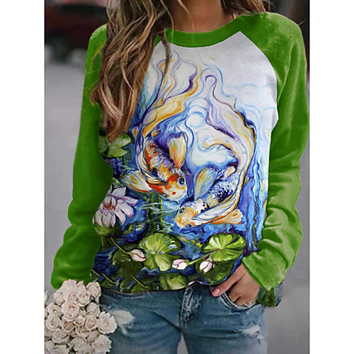 Women's Pullover Sweatshirt Graphic 3D Flower Print Daily 3D Print Basic Casual Hoodies Sweatshirts Green
Women's Pullover Sweatshirt Graphic 3D Flower Print Daily 3D Print Basic Casual Hoodies Sweatshirts Green