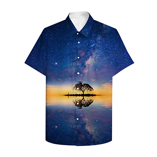 Men's Shirt 3D Print Galaxy Graphic Print Short Sleeve Daily Tops Basic Casual Blue
Men's Shirt 3D Print Galaxy Graphic Print Short Sleeve Daily Tops Basic Casual Blue