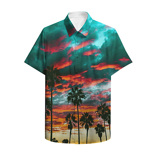 Men's Shirt 3D Print Graphic Scenery Print Short Sleeve Daily Tops Basic Casual Green
Men's Shirt 3D Print Graphic Scenery Print Short Sleeve Daily Tops Basic Casual Green