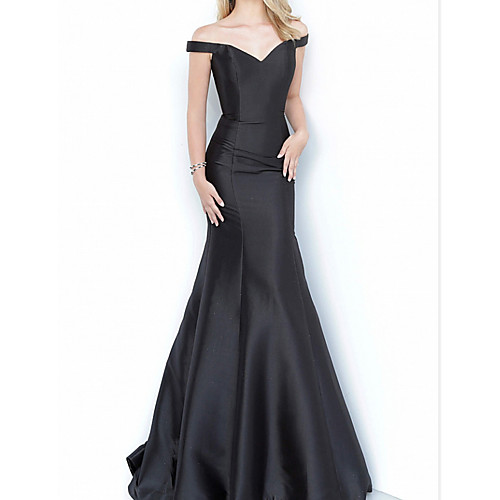 Sheath / Column Minimalist Sexy Engagement Formal Evening Dress Off Shoulder Sleeveless Floor Length Satin with Pleats 2021
Sheath / Column Minimalist Sexy Engagement Formal Evening Dress Off Shoulder Sleeveless Floor Length Satin with Pleats 2021