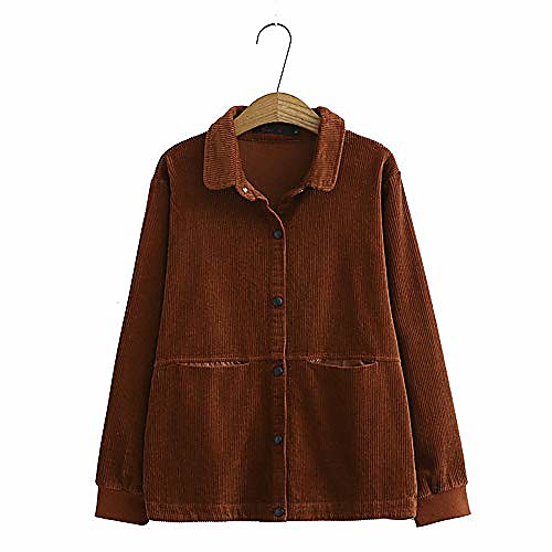 women autumn jackets women corduroy shirts loose coat oversize coats female streetwear outerwear-brown_xxxl_china
women autumn jackets women corduroy shirts loose coat oversize coats female streetwear outerwear-brown_xxxl_china