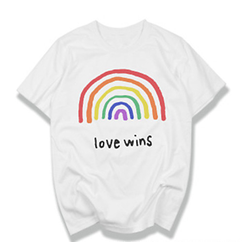 Inspired by LGBT love is love love wins Cosplay Costume T-shirt Polyester / Cotton Blend Text T-shirt For Women's / Men's
Inspired by LGBT love is love love wins Cosplay Costume T-shirt Polyester / Cotton Blend Text T-shirt For Women's / Men's