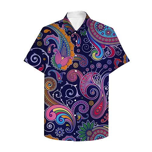 Men's Shirt 3D Print Graphic Print Short Sleeve Daily Tops Basic Casual Purple / Summer
Men's Shirt 3D Print Graphic Print Short Sleeve Daily Tops Basic Casual Purple / Summer