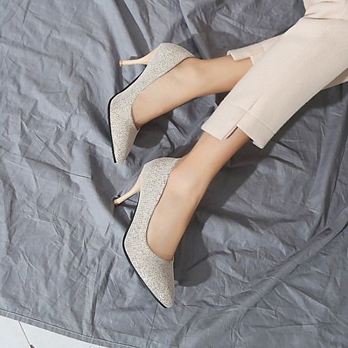 Women's Wedding Shoes Stiletto Heel Pointed Toe Wedding Pumps Wedding Daily PU Synthetics White Black Silver
Women's Wedding Shoes Stiletto Heel Pointed Toe Wedding Pumps Wedding Daily PU Synthetics White Black Silver