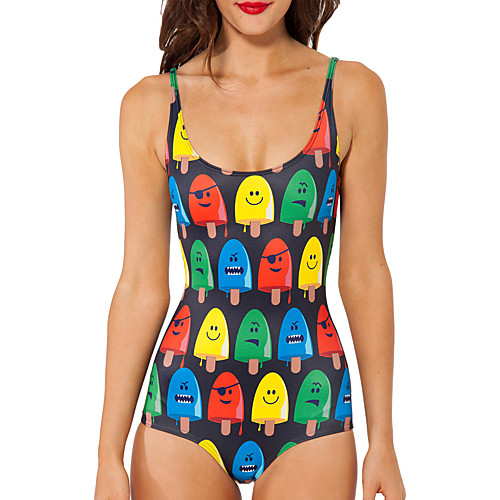 Women's One Piece Monokini Swimsuit Tummy Control Open Back Slim Rainbow Swimwear Bodysuit Strap Bathing Suits New Party Colorful / Lady / Print / Padless / Print
Women's One Piece Monokini Swimsuit Tummy Control Open Back Slim Rainbow Swimwear Bodysuit Strap Bathing Suits New Party Colorful / Lady / Print / Padless / Print