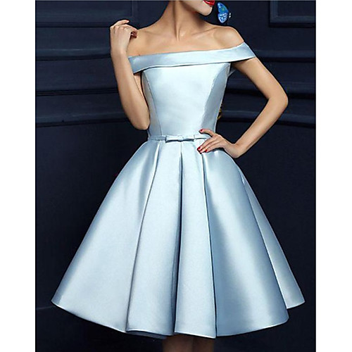 A-Line Minimalist Vintage Engagement Cocktail Party Dress Off Shoulder Sleeveless Knee Length Satin with Pleats 2021
A-Line Minimalist Vintage Engagement Cocktail Party Dress Off Shoulder Sleeveless Knee Length Satin with Pleats 2021