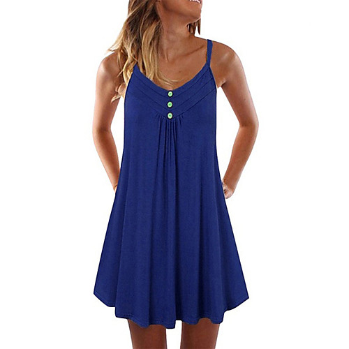 Women's Strap Dress Knee Length Dress Purple Wine Army Green Dusty Blue Royal Blue Black Red Light Green Sleeveless Solid Color Patchwork Button Summer V Neck Casual Sexy Holiday 2021 S M L XL XXL
Women's Strap Dress Knee Length Dress Purple Wine Army Green Dusty Blue Royal Blue Black Red Light Green Sleeveless Solid Color Patchwork Button Summer V Neck Casual Sexy Holiday 2021 S M L XL XXL