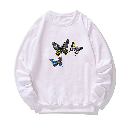 Men's Pullover Sweatshirt Butterfly Print Round Neck Daily Weekend Other Prints Casual Hoodies Sweatshirts Long Sleeve Purple Khaki White
Men's Pullover Sweatshirt Butterfly Print Round Neck Daily Weekend Other Prints Casual Hoodies Sweatshirts Long Sleeve Purple Khaki White