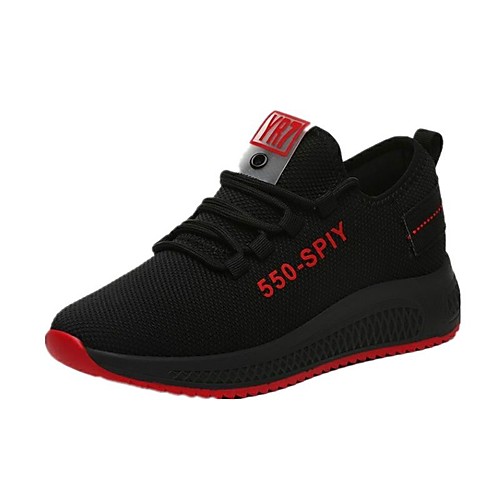 Women's Trainers Athletic Shoes Flat Heel Round Toe Sporty Casual Athletic Outdoor Running Shoes Walking Shoes Mesh Tissage Volant Lace-up Solid Colored Black / Red Black
Women's Trainers Athletic Shoes Flat Heel Round Toe Sporty Casual Athletic Outdoor Running Shoes Walking Shoes Mesh Tissage Volant Lace-up Solid Colored Black / Red Black