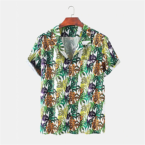 Men's Shirt 3D Print Plants Button-Down Print Short Sleeve Daily Tops Casual Hawaiian Green
Men's Shirt 3D Print Plants Button-Down Print Short Sleeve Daily Tops Casual Hawaiian Green