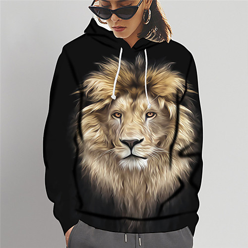 Women's Hoodie Sweatshirt Graphic Print Daily Sports 3D Print Active Cute Hoodies Sweatshirts Slim Black
Women's Hoodie Sweatshirt Graphic Print Daily Sports 3D Print Active Cute Hoodies Sweatshirts Slim Black