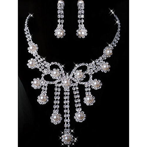 Women's Jewelry Set Bridal Jewelry Sets Tassel Fringe Precious Fashion Imitation Pearl Silver Plated Earrings Jewelry White For Christmas Wedding Halloween Party Evening Gift 1 set
Women's Jewelry Set Bridal Jewelry Sets Tassel Fringe Precious Fashion Imitation Pearl Silver Plated Earrings Jewelry White For Christmas Wedding Halloween Party Evening Gift 1 set