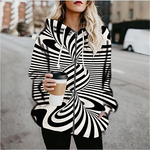 Women's Hoodied Jacket Daily Fall & Winter Regular Coat Regular Fit Jacket Long Sleeve 3D Print Print Black / Holiday
Women's Hoodied Jacket Daily Fall & Winter Regular Coat Regular Fit Jacket Long Sleeve 3D Print Print Black / Holiday