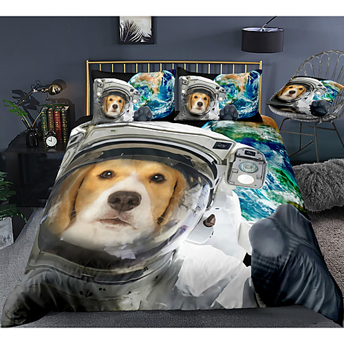 3D Dog Print 3-Piece Duvet Cover Set Hotel Bedding Sets Comforter Cover with Soft Lightweight Microfiber, Include 1 Duvet Cover, 2 Pillowcases for Double/Queen/King(1 Pillowcase for Twin/Single)
3D Dog Print 3-Piece Duvet Cover Set Hotel Bedding Sets Comforter Cover with Soft Lightweight Microfiber, Include 1 Duvet Cover, 2 Pillowcases for Double/Queen/King(1 Pillowcase for Twin/Single)