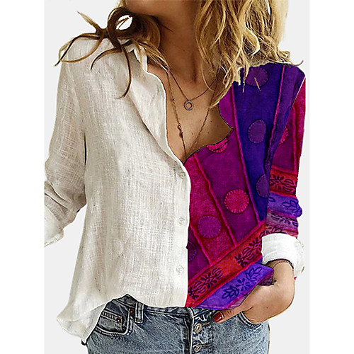 Women's Blouse Shirt Graphic Long Sleeve Print V Neck Basic Casual Tops Blue Purple Red
Women's Blouse Shirt Graphic Long Sleeve Print V Neck Basic Casual Tops Blue Purple Red