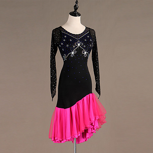 Latin Dance Dress Glitter Split Joint Paillette Women's Training Performance Long Sleeve Natural Elastane Tulle
Latin Dance Dress Glitter Split Joint Paillette Women's Training Performance Long Sleeve Natural Elastane Tulle
