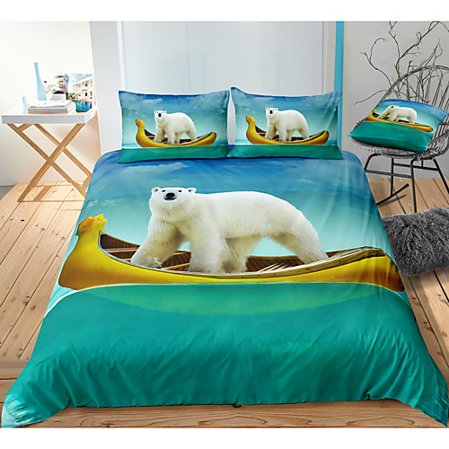 Bear Print 3-Piece Duvet Cover Set Hotel Bedding Sets Comforter Cover with Soft Lightweight Microfiber, Include 1 Duvet Cover, 2 Pillowcases for Double/Queen/King(1 Pillowcase for Twin/Single)
Bear Print 3-Piece Duvet Cover Set Hotel Bedding Sets Comforter Cover with Soft Lightweight Microfiber, Include 1 Duvet Cover, 2 Pillowcases for Double/Queen/King(1 Pillowcase for Twin/Single)