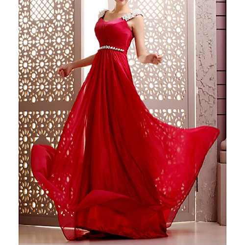 A-Line Cut Out Elegant Wedding Guest Formal Evening Dress Scoop Neck Sleeveless Court Train Chiffon with Sash / Ribbon Beading 2021
A-Line Cut Out Elegant Wedding Guest Formal Evening Dress Scoop Neck Sleeveless Court Train Chiffon with Sash / Ribbon Beading 2021