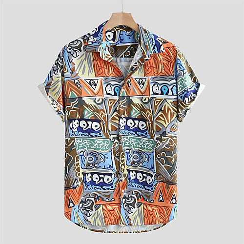 Men's Shirt 3D Print Graphic Button-Down Print Short Sleeve Daily Tops Casual Hawaiian Orange
Men's Shirt 3D Print Graphic Button-Down Print Short Sleeve Daily Tops Casual Hawaiian Orange
