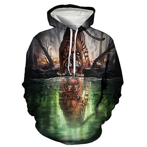 Men's Pullover Hoodie Sweatshirt Graphic 3D Animal Print Hooded Daily 3D Print Basic Casual Hoodies Sweatshirts Long Sleeve Green
Men's Pullover Hoodie Sweatshirt Graphic 3D Animal Print Hooded Daily 3D Print Basic Casual Hoodies Sweatshirts Long Sleeve Green