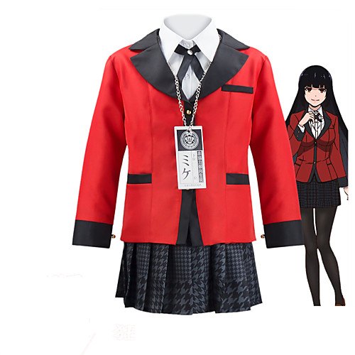 Inspired by Kakegurui / Compulsive Gambler Yumeko Jabami Anime Cosplay Costumes Japanese Cosplay Suits School Uniforms Coat Blouse Skirt For Girls' / Socks / Tie
Inspired by Kakegurui / Compulsive Gambler Yumeko Jabami Anime Cosplay Costumes Japanese Cosplay Suits School Uniforms Coat Blouse Skirt For Girls' / Socks / Tie