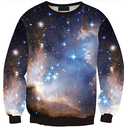 Women's Pullover Sweatshirt Galaxy Graphic 3D Print Daily 3D Print Basic Casual Hoodies Sweatshirts Blue Purple Gray
Women's Pullover Sweatshirt Galaxy Graphic 3D Print Daily 3D Print Basic Casual Hoodies Sweatshirts Blue Purple Gray