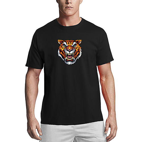Men's T shirt 3D Print Graphic Tiger Animal Print Short Sleeve Daily Tops Basic Casual Round Neck Gray White Black / Summer
Men's T shirt 3D Print Graphic Tiger Animal Print Short Sleeve Daily Tops Basic Casual Round Neck Gray White Black / Summer