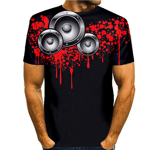 Men's T shirt 3D Print Graphic 3D Print Short Sleeve Casual Tops Simple Classic Black / Red
Men's T shirt 3D Print Graphic 3D Print Short Sleeve Casual Tops Simple Classic Black / Red