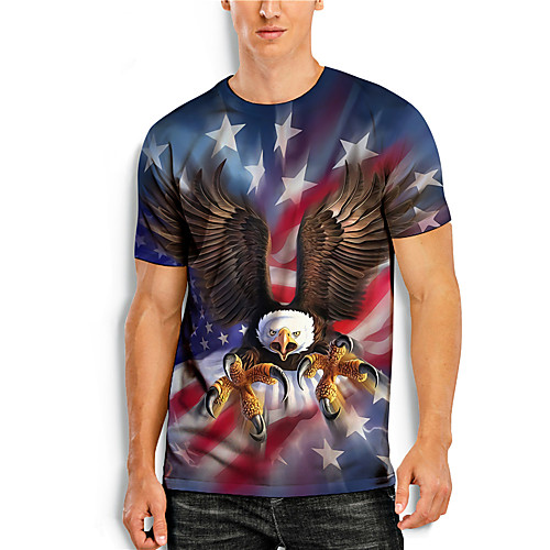 Men's T shirt 3D Print Graphic Animal Print Short Sleeve Daily Tops Basic Casual Blue
Men's T shirt 3D Print Graphic Animal Print Short Sleeve Daily Tops Basic Casual Blue