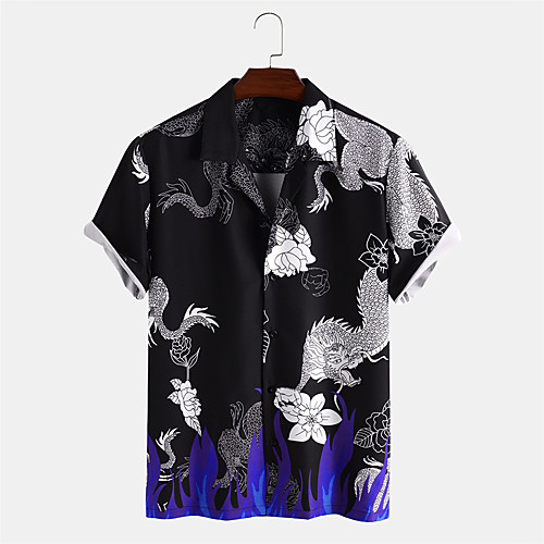 Men's Shirt 3D Print Floral Animal Button-Down Print Short Sleeve Daily Tops Casual Hawaiian Black
Men's Shirt 3D Print Floral Animal Button-Down Print Short Sleeve Daily Tops Casual Hawaiian Black