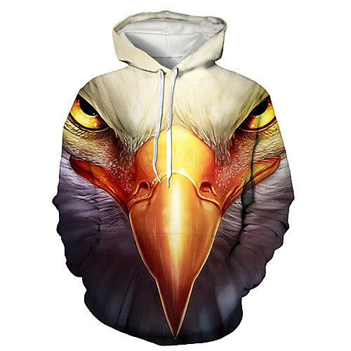 Men's Pullover Hoodie Sweatshirt Graphic Eagle Animal Print Hooded Daily Holiday 3D Print Basic Casual Hoodies Sweatshirts Long Sleeve White
Men's Pullover Hoodie Sweatshirt Graphic Eagle Animal Print Hooded Daily Holiday 3D Print Basic Casual Hoodies Sweatshirts Long Sleeve White