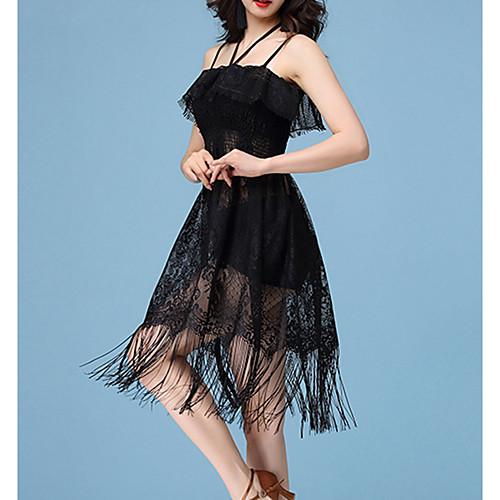 Latin Dance Dress Lace Tassel Women's Performance Daily Wear Sleeveless Spandex
Latin Dance Dress Lace Tassel Women's Performance Daily Wear Sleeveless Spandex