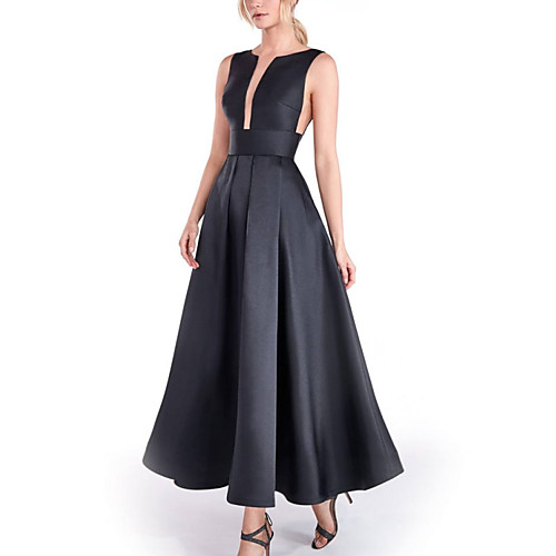 A-Line Minimalist Elegant Engagement Formal Evening Dress Jewel Neck Sleeveless Ankle Length Stretch Satin with Pleats 2021
A-Line Minimalist Elegant Engagement Formal Evening Dress Jewel Neck Sleeveless Ankle Length Stretch Satin with Pleats 2021