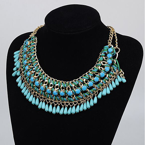 Women's Choker Necklace Collar Necklace Tassel Pear Vintage Boho Plastic Chrome Blue Yellow Blushing Pink Green Black 45 cm Necklace Jewelry For Christmas Halloween Party Evening Street Gift
Women's Choker Necklace Collar Necklace Tassel Pear Vintage Boho Plastic Chrome Blue Yellow Blushing Pink Green Black 45 cm Necklace Jewelry For Christmas Halloween Party Evening Street Gift