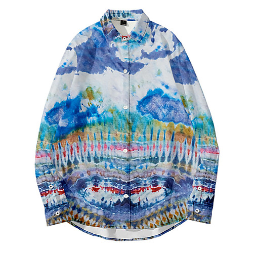 Men's Shirt 3D Print Tie Dye Button-Down 3D Print Long Sleeve Daily Tops Casual Fashion Hawaiian Blue Blushing Pink Green
Men's Shirt 3D Print Tie Dye Button-Down 3D Print Long Sleeve Daily Tops Casual Fashion Hawaiian Blue Blushing Pink Green