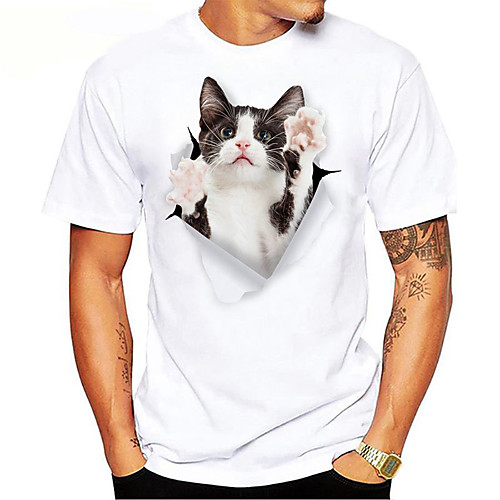 Men's T shirt Hot Stamping Animal Plus Size Print Short Sleeve Daily Tops 100% Cotton Basic Casual Black / White White Black
Men's T shirt Hot Stamping Animal Plus Size Print Short Sleeve Daily Tops 100% Cotton Basic Casual Black / White White Black