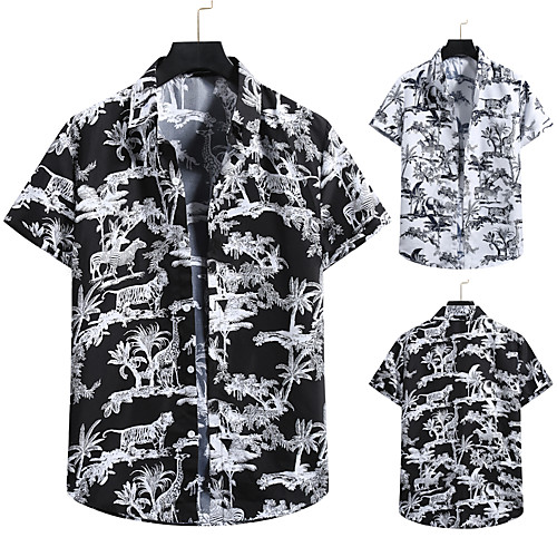Men's Shirt 3D Print Graphic Prints Print Short Sleeve Vacation Tops Button Down Collar White Black / Beach
Men's Shirt 3D Print Graphic Prints Print Short Sleeve Vacation Tops Button Down Collar White Black / Beach