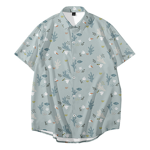 Men's Shirt 3D Print Fish Animal Button-Down 3D Print Short Sleeve Daily Tops Casual Fashion Hawaiian White Black Blue
Men's Shirt 3D Print Fish Animal Button-Down 3D Print Short Sleeve Daily Tops Casual Fashion Hawaiian White Black Blue