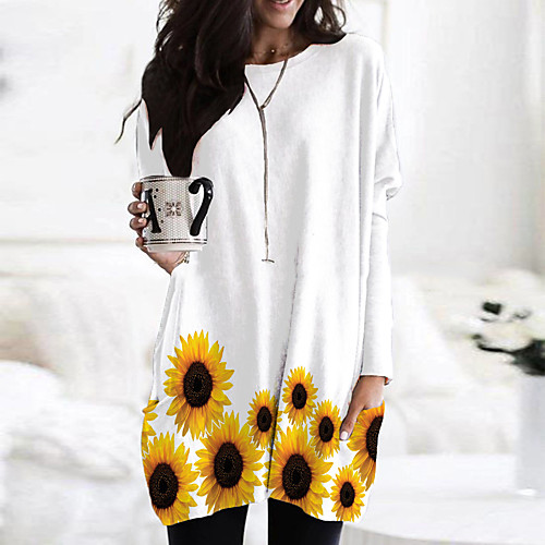 Women's T Shirt Dress Tee Dress Short Mini Dress Yellow Light Brown Green White Beige Long Sleeve Floral Print Color Block Print Fall Spring Round Neck Casual Holiday 2021 S M L XL XXL 3XL
Women's T Shirt Dress Tee Dress Short Mini Dress Yellow Light Brown Green White Beige Long Sleeve Floral Print Color Block Print Fall Spring Round Neck Casual Holiday 2021 S M L XL XXL 3XL