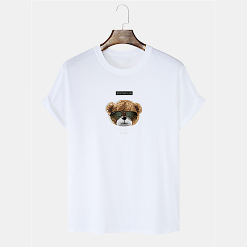 Men's Unisex T shirt Hot Stamping Graphic Prints Bear Plus Size Short Sleeve Casual Tops 100% Cotton Fashion White Black Blue
Men's Unisex T shirt Hot Stamping Graphic Prints Bear Plus Size Short Sleeve Casual Tops 100% Cotton Fashion White Black Blue