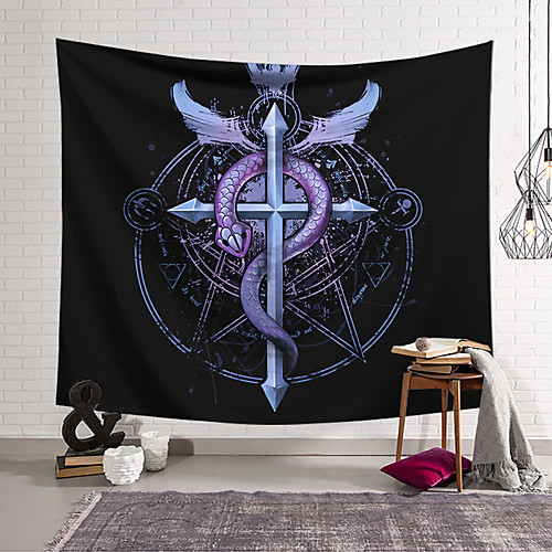 Wall Tapestry Art Decor Blanket Curtain Hanging Home Bedroom Living Room Decoration Polyester Purple Snake Cross Badge
Wall Tapestry Art Decor Blanket Curtain Hanging Home Bedroom Living Room Decoration Polyester Purple Snake Cross Badge