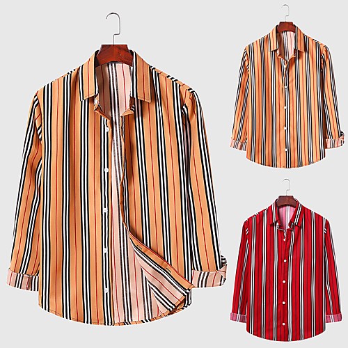 Men's Shirt Other Prints Graphic Plus Size Long Sleeve Daily Tops Business Button Down Collar Khaki Red / Work
Men's Shirt Other Prints Graphic Plus Size Long Sleeve Daily Tops Business Button Down Collar Khaki Red / Work